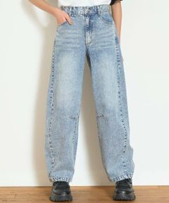 Lovetoxic / ラブトキシック その他パンツ | 【LTXC】【接触冷感/ひんやり】バレルレッグライトデニム