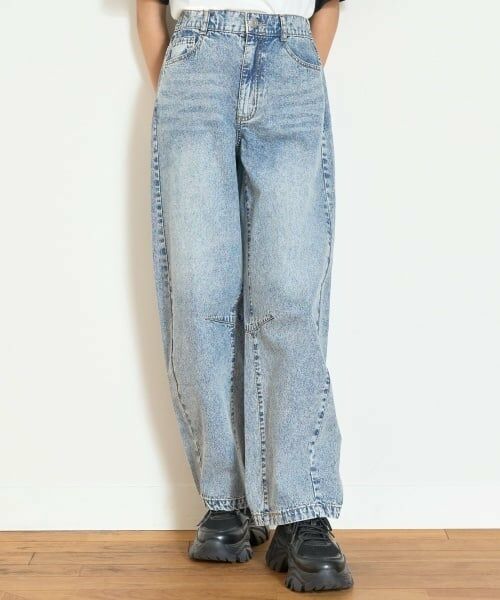 Lovetoxic / ラブトキシック その他パンツ | 【LTXC】【接触冷感/ひんやり】バレルレッグライトデニム | 詳細2