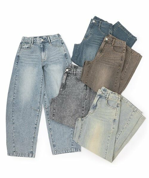 Lovetoxic / ラブトキシック その他パンツ | 【LTXC】【接触冷感/ひんやり】バレルレッグライトデニム | 詳細4