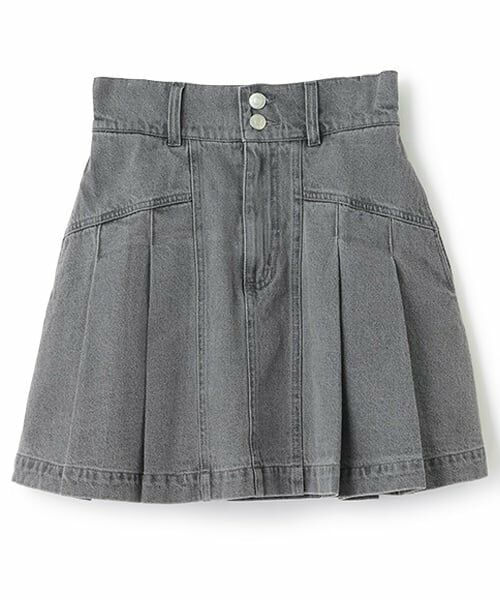 Lovetoxic / ラブトキシック ショート・ハーフ・半端丈パンツ | 美脚見えデニムプリーツスカート | 詳細2