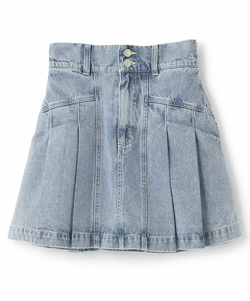 Lovetoxic / ラブトキシック ショート・ハーフ・半端丈パンツ | 美脚見えデニムプリーツスカート | 詳細4