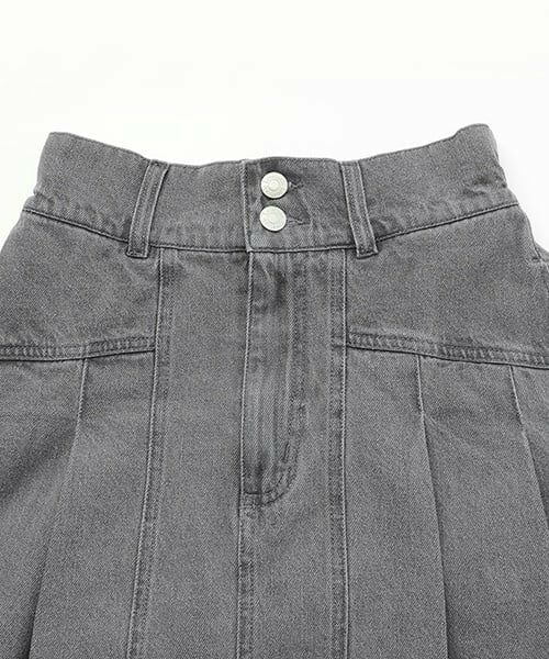 Lovetoxic / ラブトキシック ショート・ハーフ・半端丈パンツ | 美脚見えデニムプリーツスカート | 詳細6