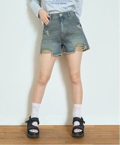 Lovetoxic / ラブトキシック ショート・ハーフ・半端丈パンツ | 【LTXC】ダメージデニムショートパンツ
