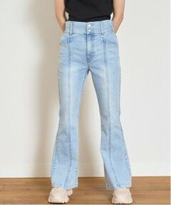 Lovetoxic / ラブトキシック その他パンツ | 【接触冷感/ひんやり】スタイルアップフレアデニム