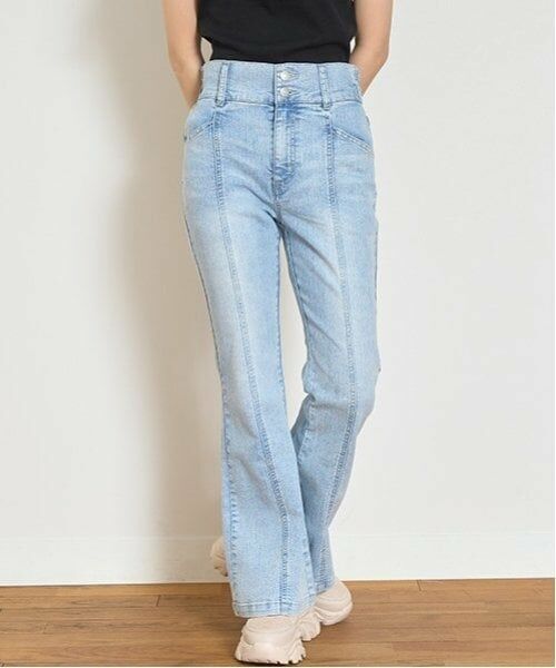 Lovetoxic / ラブトキシック その他パンツ | 【接触冷感/ひんやり】スタイルアップフレアデニム | 詳細4