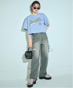 Lovetoxic / ラブトキシック その他パンツ | リボンスリットデニムパンツ