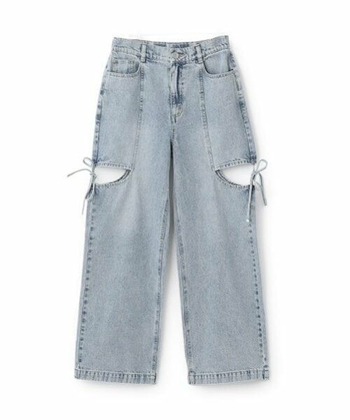 Lovetoxic / ラブトキシック その他パンツ | リボンスリットデニムパンツ | 詳細5