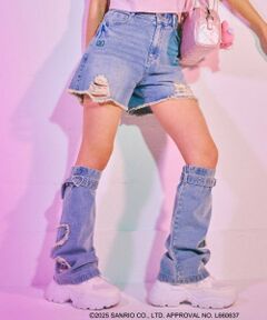 Lovetoxic / ラブトキシック ショート・ハーフ・半端丈パンツ | 【マイメロディ・クロミ】ダメージショートパンツ