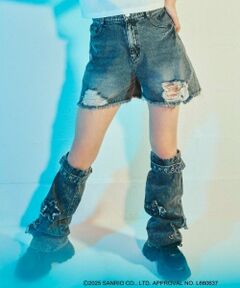 Lovetoxic / ラブトキシック ショート・ハーフ・半端丈パンツ | 【マイメロディ・クロミ】ダメージショートパンツ