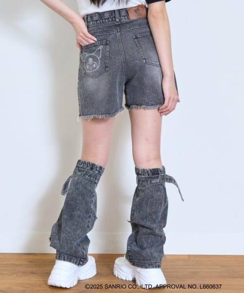 Lovetoxic / ラブトキシック ショート・ハーフ・半端丈パンツ | 【マイメロディ・クロミ】ダメージショートパンツ | 詳細10