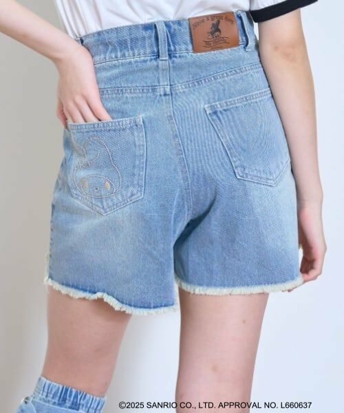 Lovetoxic / ラブトキシック ショート・ハーフ・半端丈パンツ | 【マイメロディ・クロミ】ダメージショートパンツ | 詳細15