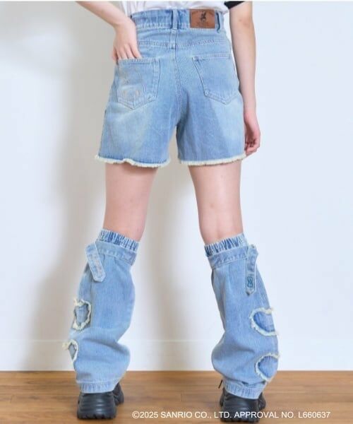 Lovetoxic / ラブトキシック ショート・ハーフ・半端丈パンツ | 【マイメロディ・クロミ】ダメージショートパンツ | 詳細17