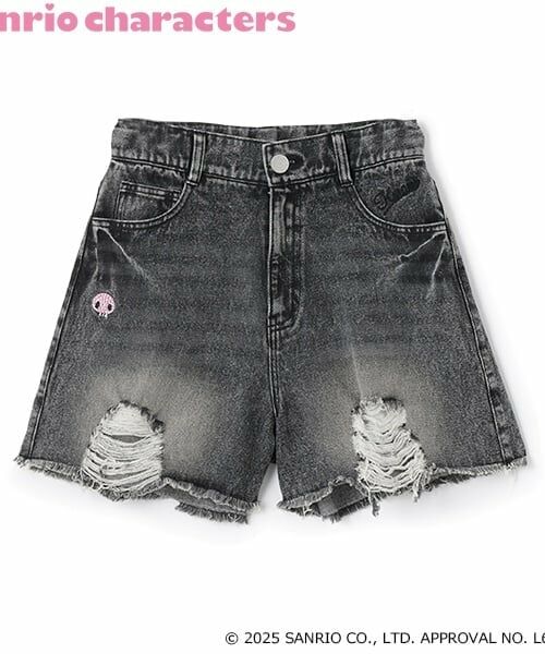 Lovetoxic / ラブトキシック ショート・ハーフ・半端丈パンツ | 【マイメロディ・クロミ】ダメージショートパンツ | 詳細20