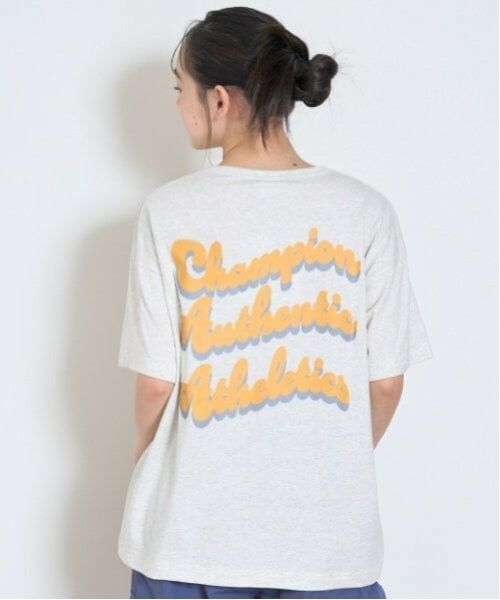 Lovetoxic / ラブトキシック Tシャツ | 【Champion】【綿100％】バックプリントBIG半袖Tシャツ（シロ杢）