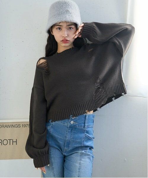 Lovetoxic / ラブトキシック ニット・セーター | 【LTXC】ダメージニット | 詳細1