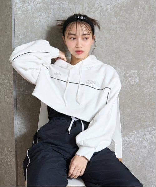 Lovetoxic / ラブトキシック パーカー | 【LTXC】裏起毛クロップドパーカインナーセット（オフ ホワイト）