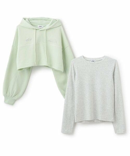 Lovetoxic / ラブトキシック パーカー | 【LTXC】裏起毛クロップドパーカインナーセット | 詳細13