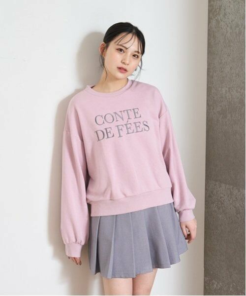 Lovetoxic / ラブトキシック スウェット | 【GOODPRICE】ロゴ刺繍プルオーバー（ピンク）