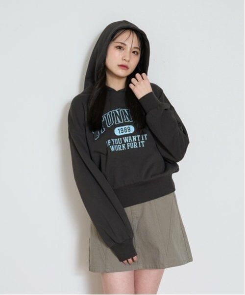 Lovetoxic / ラブトキシック パーカー | 【GOODPRICE】カレッジコンパクトプルパーカ（チャコール）