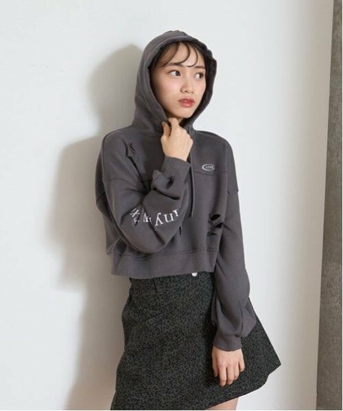 Lovetoxic / ラブトキシック パーカー | 【LTXC】ダメージクロップドパーカ | 詳細1