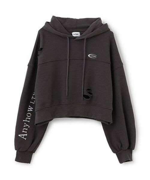 Lovetoxic / ラブトキシック パーカー | 【LTXC】ダメージクロップドパーカ | 詳細4