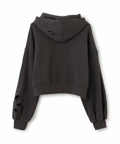 Lovetoxic / ラブトキシック パーカー | 【LTXC】ダメージクロップドパーカ | 詳細5