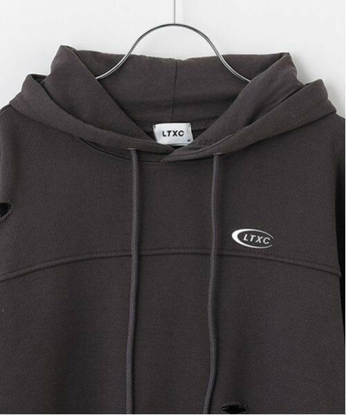 Lovetoxic / ラブトキシック パーカー | 【LTXC】ダメージクロップドパーカ | 詳細6