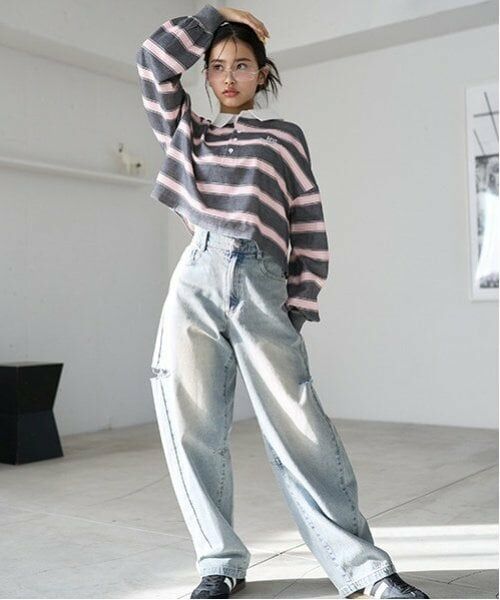 Lovetoxic / ラブトキシック シャツ・ブラウス | 【LTXC】クロップドラガーシャツ | 詳細1