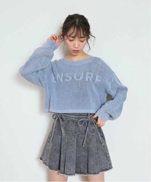 Lovetoxic / ラブトキシック ニット・セーター | 【LTXC】【綿100％】ピグメントメッシュニット | 詳細2