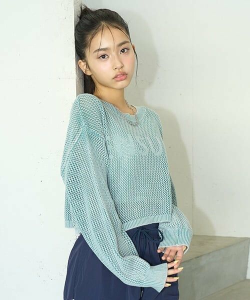 Lovetoxic / ラブトキシック ニット・セーター | 【LTXC】【綿100％】ピグメントメッシュニット | 詳細4