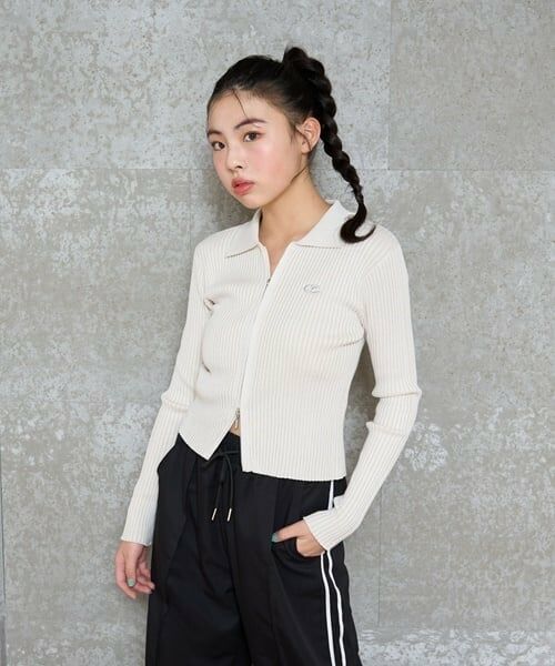 Lovetoxic / ラブトキシック ニット・セーター | 【LTXC】ダブルジップニット（オフ ホワイト）