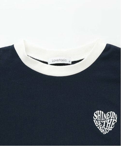 Lovetoxic / ラブトキシック Tシャツ | 【GOODPRICE】ハートバイカラー長袖Tシャツ | 詳細13