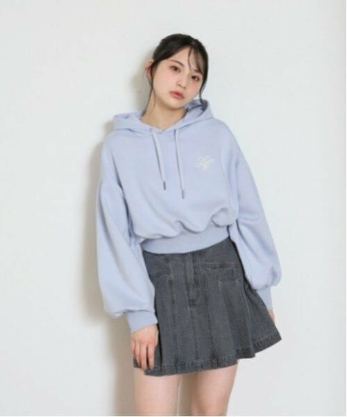 Lovetoxic / ラブトキシック パーカー | ダンボールプルパーカ（サックス）