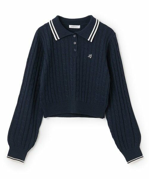 Lovetoxic / ラブトキシック ニット・セーター | クロップドポロニット | 詳細2