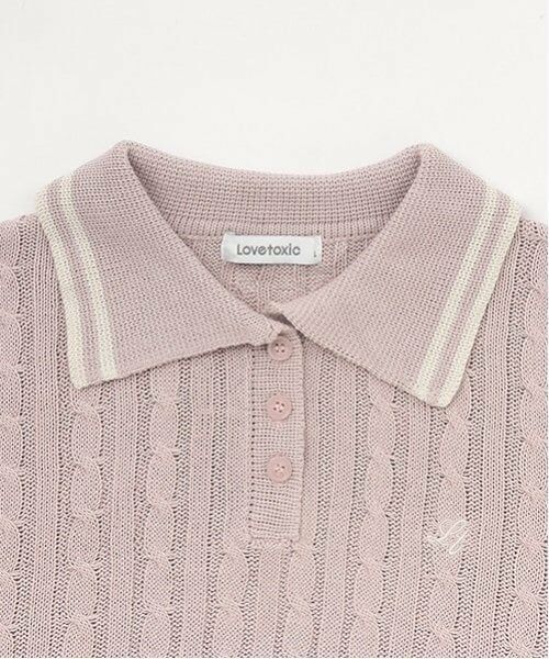 Lovetoxic / ラブトキシック ニット・セーター | クロップドポロニット | 詳細6