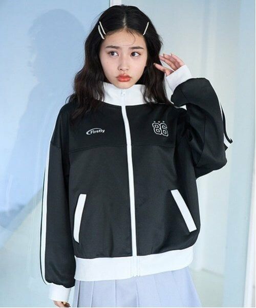 Lovetoxic / ラブトキシック カーディガン・ボレロ | 【LTXC】トラックジャケット（黒）