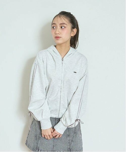 Lovetoxic / ラブトキシック パーカー | ダンボールジップパーカ（シロ杢）