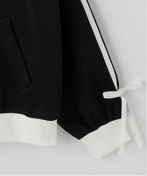 Lovetoxic / ラブトキシック カーディガン・ボレロ | 【Lovetoxic×PINK-latte 共同企画】ラインリボントラックジャケット | 詳細7