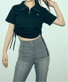 Lovetoxic / ラブトキシック ポロシャツ | ハーフジップドロストT