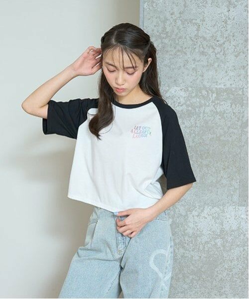 Lovetoxic / ラブトキシック Tシャツ | ハートラグラン五分袖Tシャツ | 詳細2