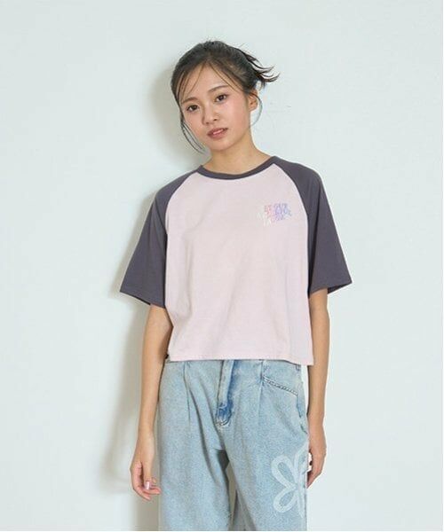 Lovetoxic / ラブトキシック Tシャツ | ハートラグラン五分袖Tシャツ | 詳細3