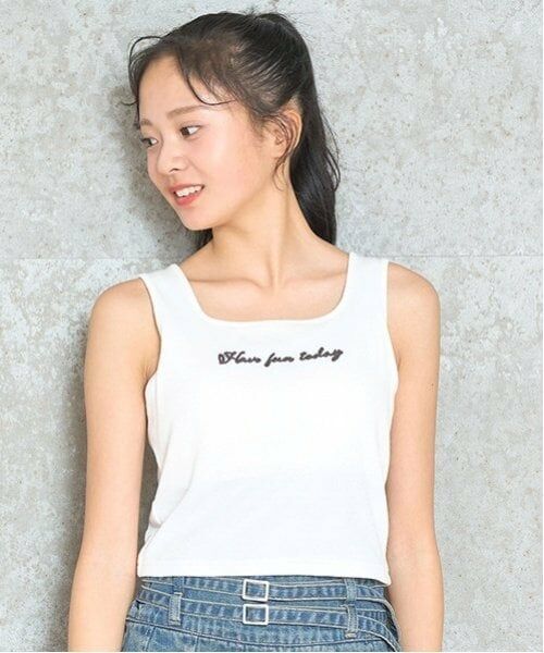 Lovetoxic / ラブトキシック キャミソール・チューブトップ | 【GOODPRICE】【吸水速乾/さらさら】カップツキタンタケタンク（オフ ホワイト）