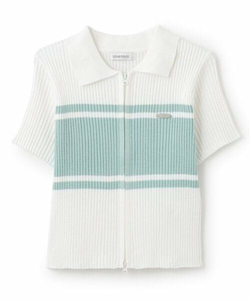 Lovetoxic / ラブトキシック ニット・セーター | 【アラエル】半袖ジップニット | 詳細3