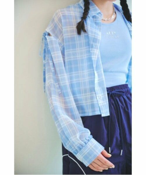 Lovetoxic / ラブトキシック シャツ・ブラウス | チェックシアーシャツ | 詳細2