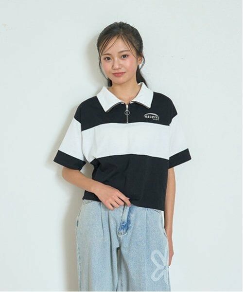 Lovetoxic / ラブトキシック その他トップス | 【LTXC】【吸水速乾/さらさら】ハーフジップ（黒）