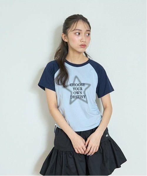 Lovetoxic / ラブトキシック Tシャツ | 【LTXC】【吸水速乾/さらさら】ラグランTシャツ（サックス）