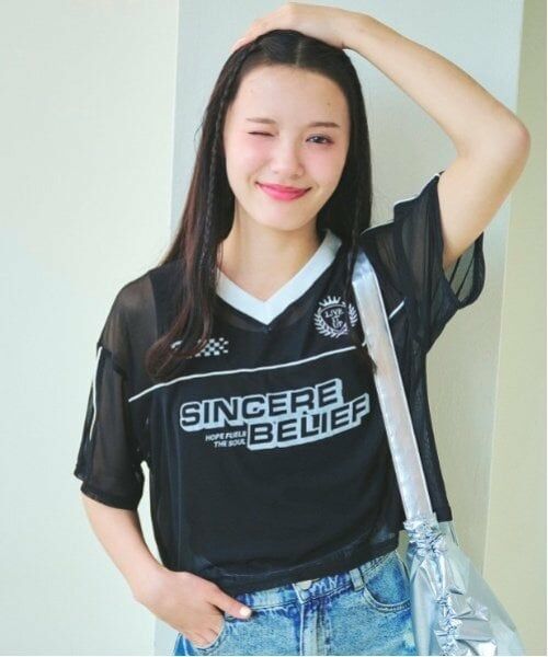 Lovetoxic / ラブトキシック Tシャツ | 【LTXC】インナーツキメッシュT（黒）