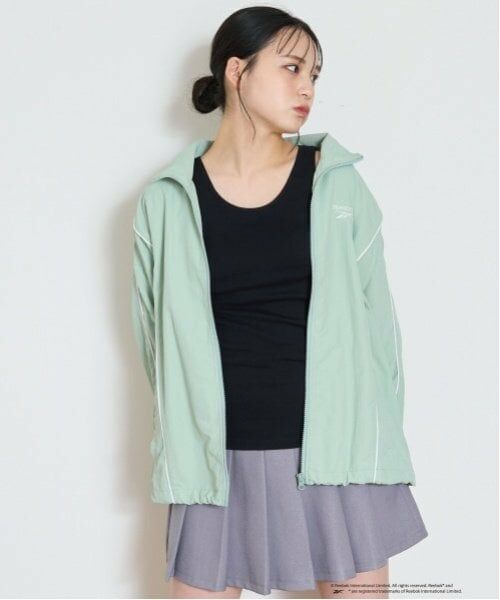 Lovetoxic / ラブトキシック ブルゾン | 【Reebok】ナイロンブルゾン（エメラルド グリーン）