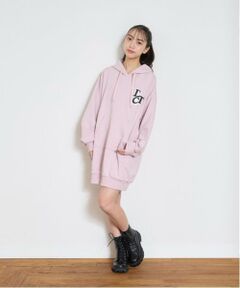 Lovetoxic / ラブトキシック ミニ丈・ひざ丈ワンピース | 【GOODPRICE】サガラワンポパーカワンピース