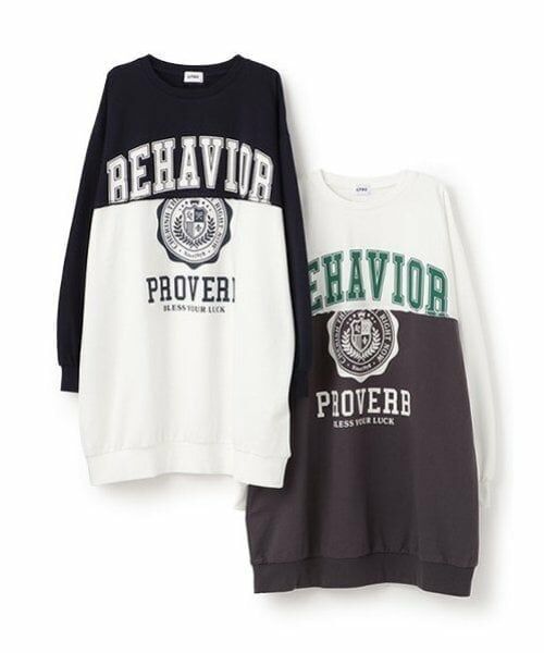 Lovetoxic / ラブトキシック ミニ丈・ひざ丈ワンピース | 【LTXC】バイカラープルワンピース | 詳細7